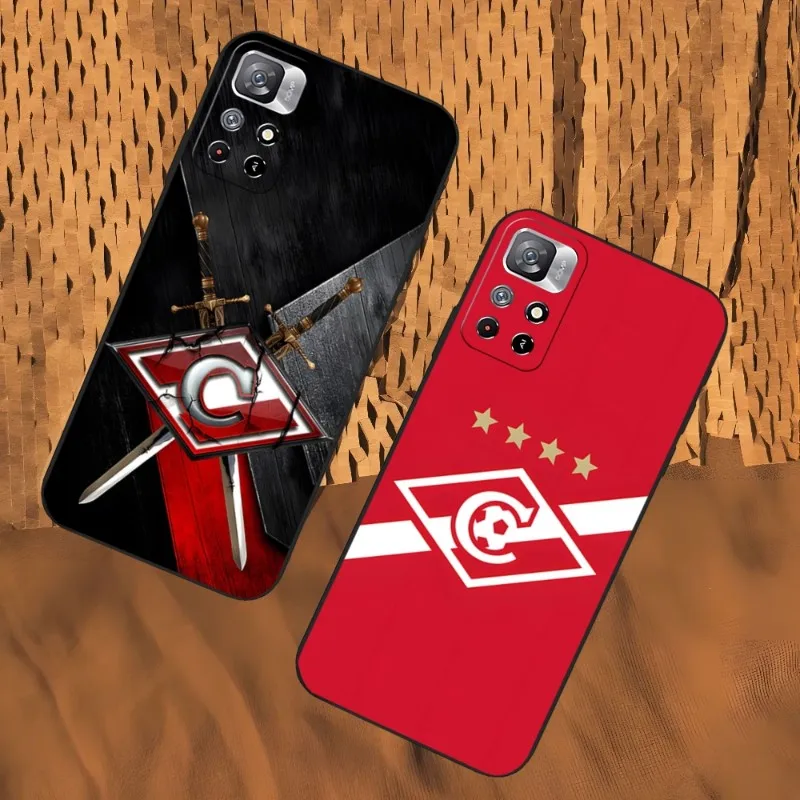 Funda de teléfono de fútbol ruso Spartak Moscow para Xiaomi 13, Poco M3, F3, X4, M4, X4, GT 11, 9T, 9, 12, 11T, 9SE, 11i Pro, Ultra, Note10 Lite