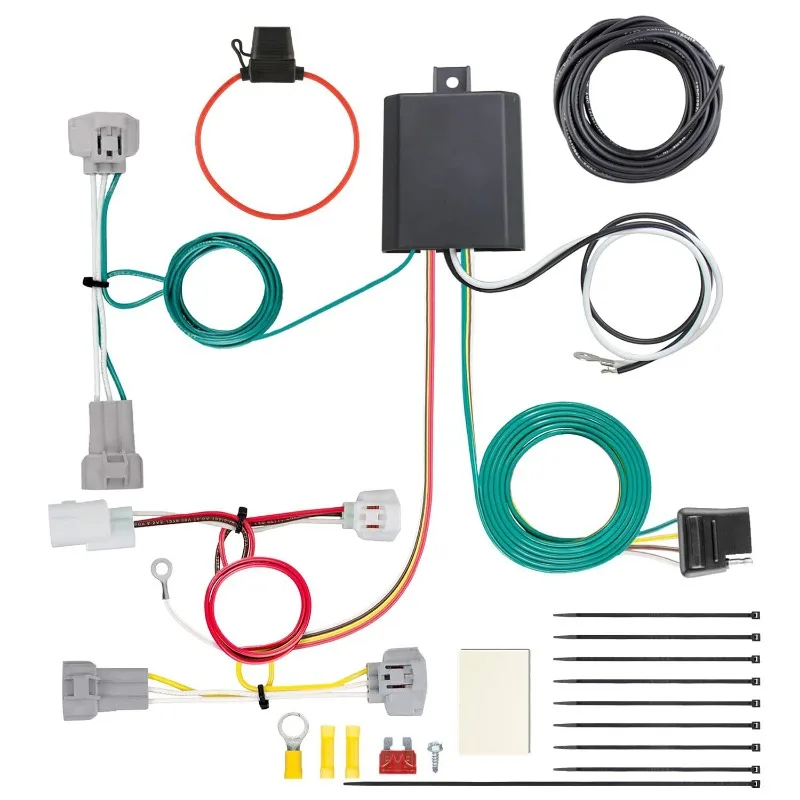 4 Pin Trailer Wiring Harness Tail Extension Plug Power Cable Compatible For Toyota Car Trailer Socket Accessory