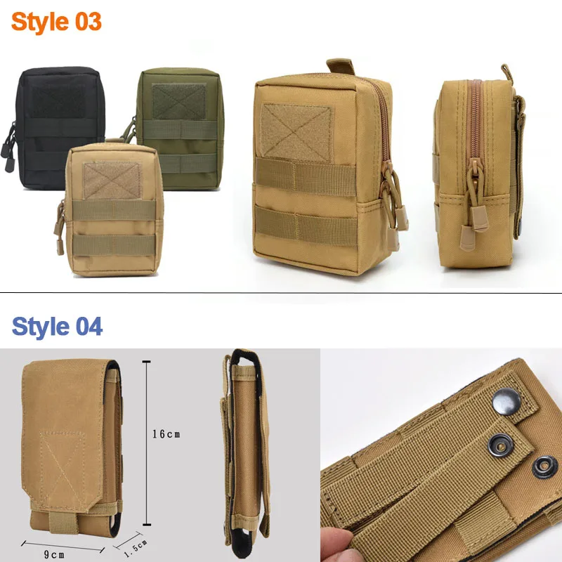 Tactical Bag Multifunctional Outdoor Molle Bags Waist Fanny Pack Mobile Phone Pouch Hunting Gear Accessories Belt Waist Bag