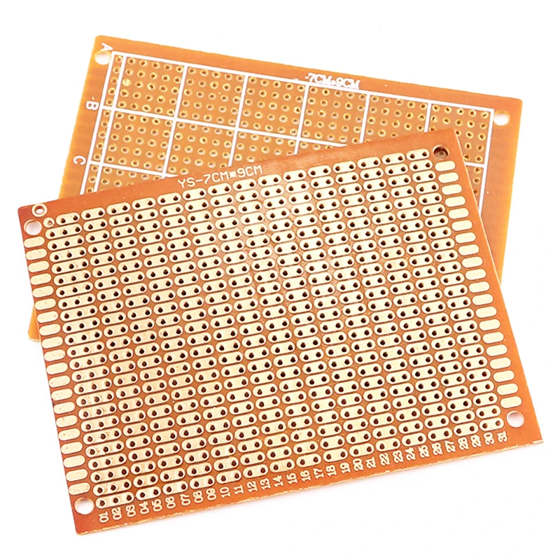 5Pcs 7*9CM DIY Prototype Paper PCB Universal Experimental Matrix Circuit Board Two Holes 7x9CM