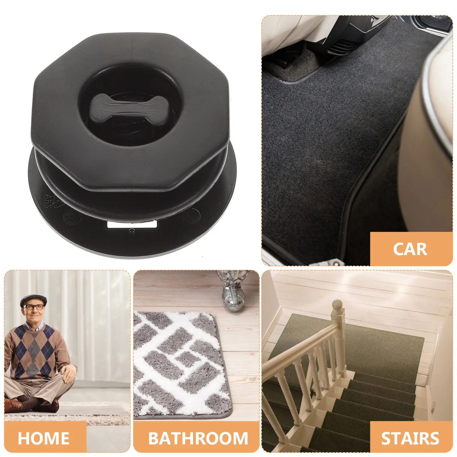 

ERINGOGO 24pcs Carpet Anchors Automotive Non Floor Mat Fixing Clips for Cars Circular Rug Holders Auto Accessories