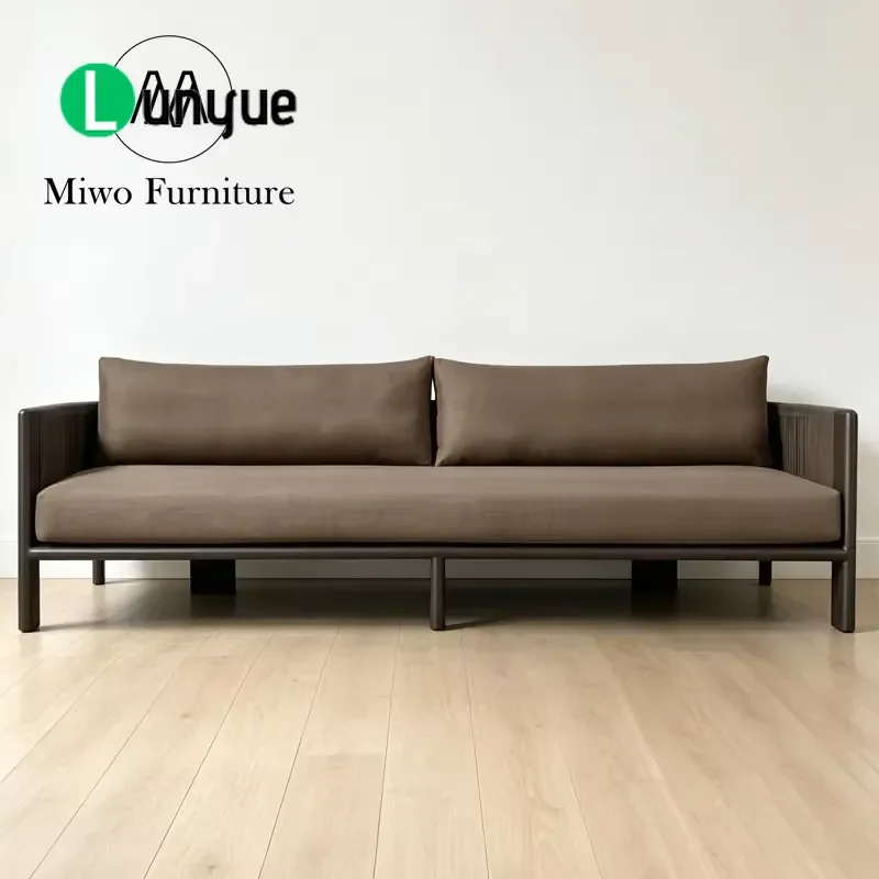 Modern Luxury 3 Seater Rope Sofa Aluminum Frame Waterproof Cushions Outdoor Patio Garden Beach Villa Furniture Durable Metal