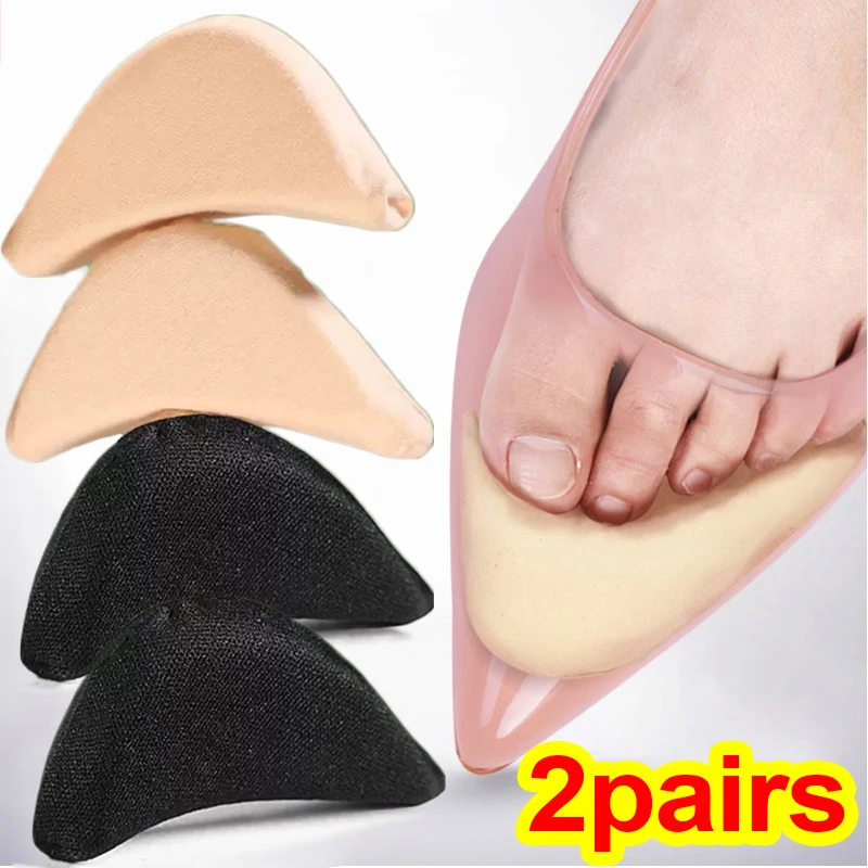 High Heel Toe Plug Insert Women Big Shoes Toe Front Filler Cushion Pain Relief Protector Adjustment Shoe Size Accessories