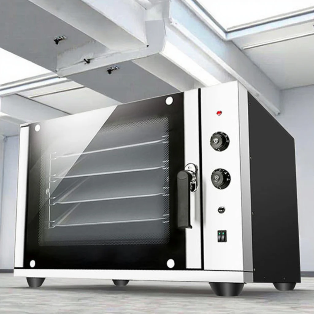 

Electric 4-Tray Automatic Hot Air Convection Oven New Condition Bread Combi Deck Oven 220v Baking Equipment