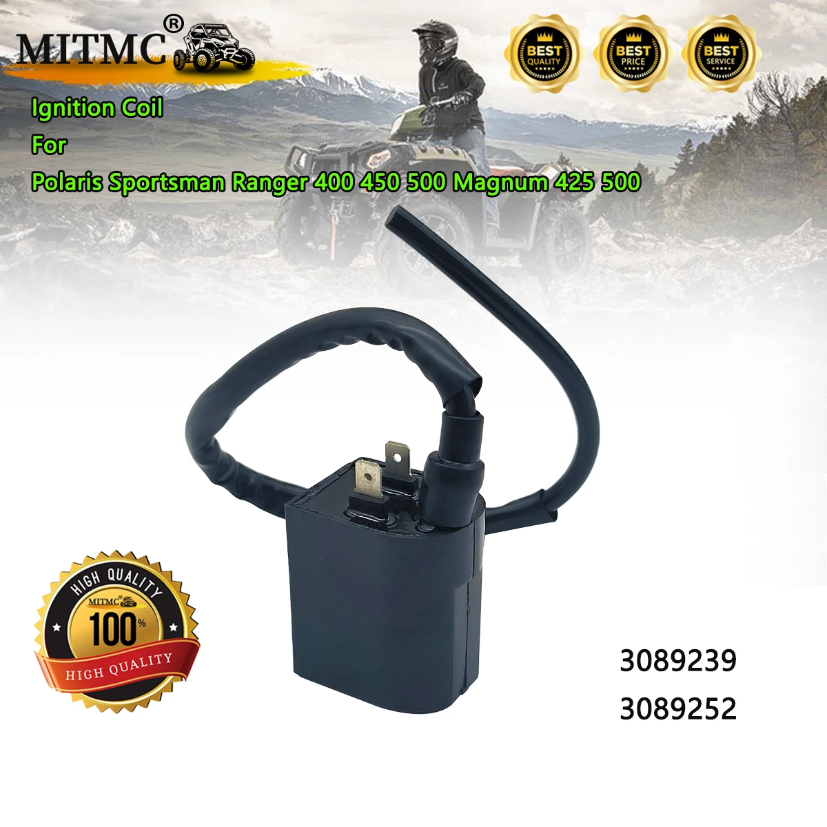 

Катушка зажигания для Polaris Sportsman Ranger 400 450 500 Magnum 425 500 04-14 Polaris Sportsman 500 CDI зажигание 3089239 3089252