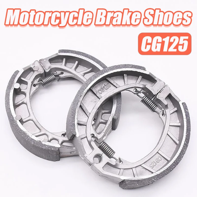 1PC Motorcycle Brake Shoes 105mm Semimetal Front Rear Brake Pad for CG125 GY6 125 Scooter Moped ATV