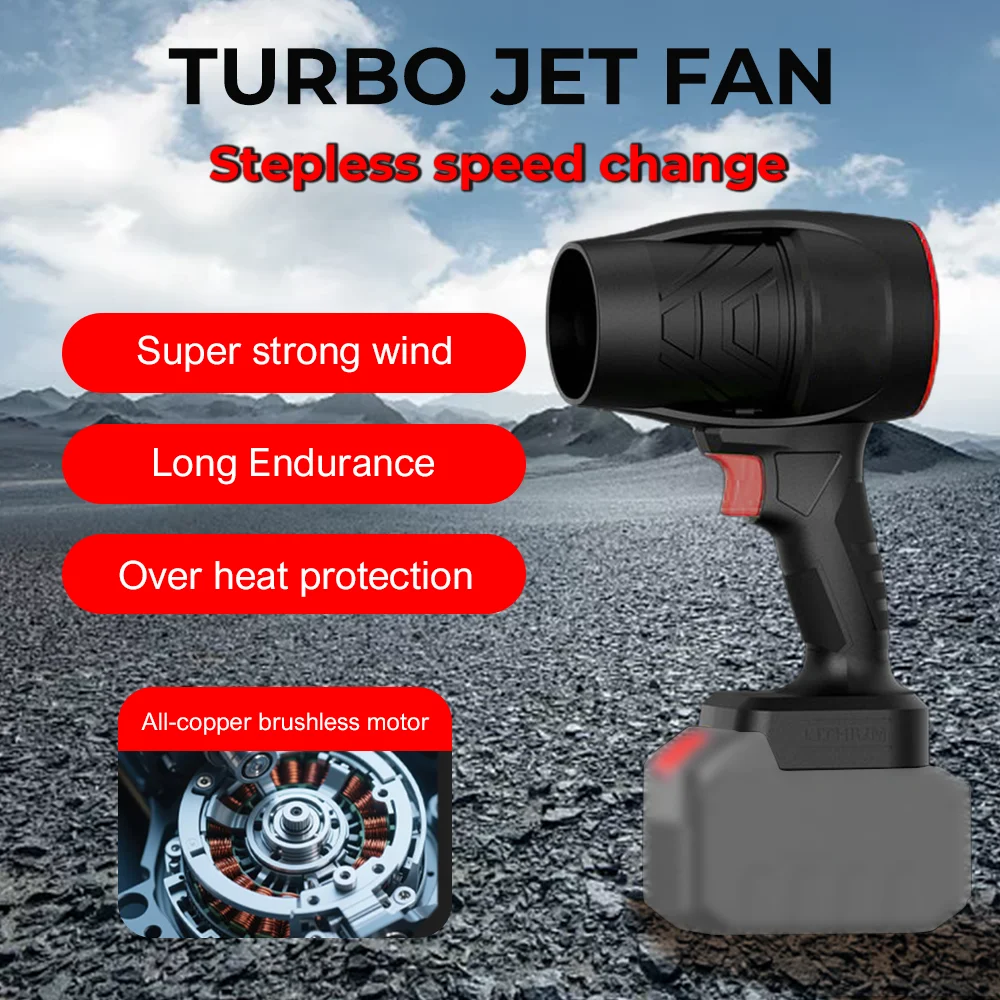 

Ручной вентилятор 1000 Вт Storm Air Blower Бесступенчатый очиститель скорости Пылесос Электрический жестокий пневматический пистолет Инструменты для Makita 18 В-21 В Батер