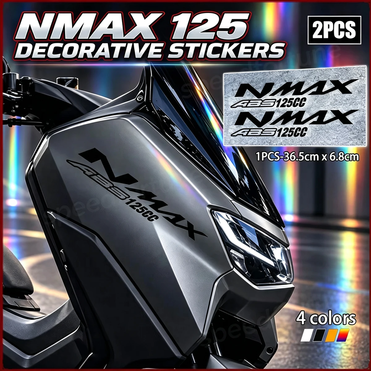 For Yamaha NMAX 125 ABS 125CC Scooter Fairing Stickers 2Pcs Motorcycle Body Vinyl Decals Waterproof Decor Decal Kit
