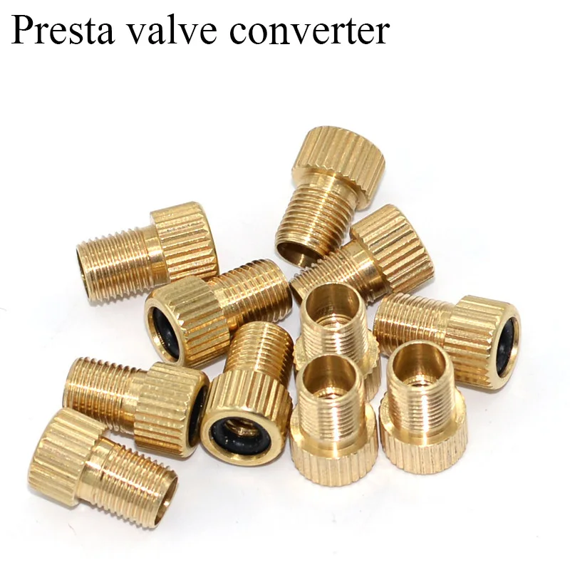 5PC Bike Tire Valve Converter French Valve Adapter To American Valve F/V To A/V Adapter Presta To Schrader Adapter 1PC