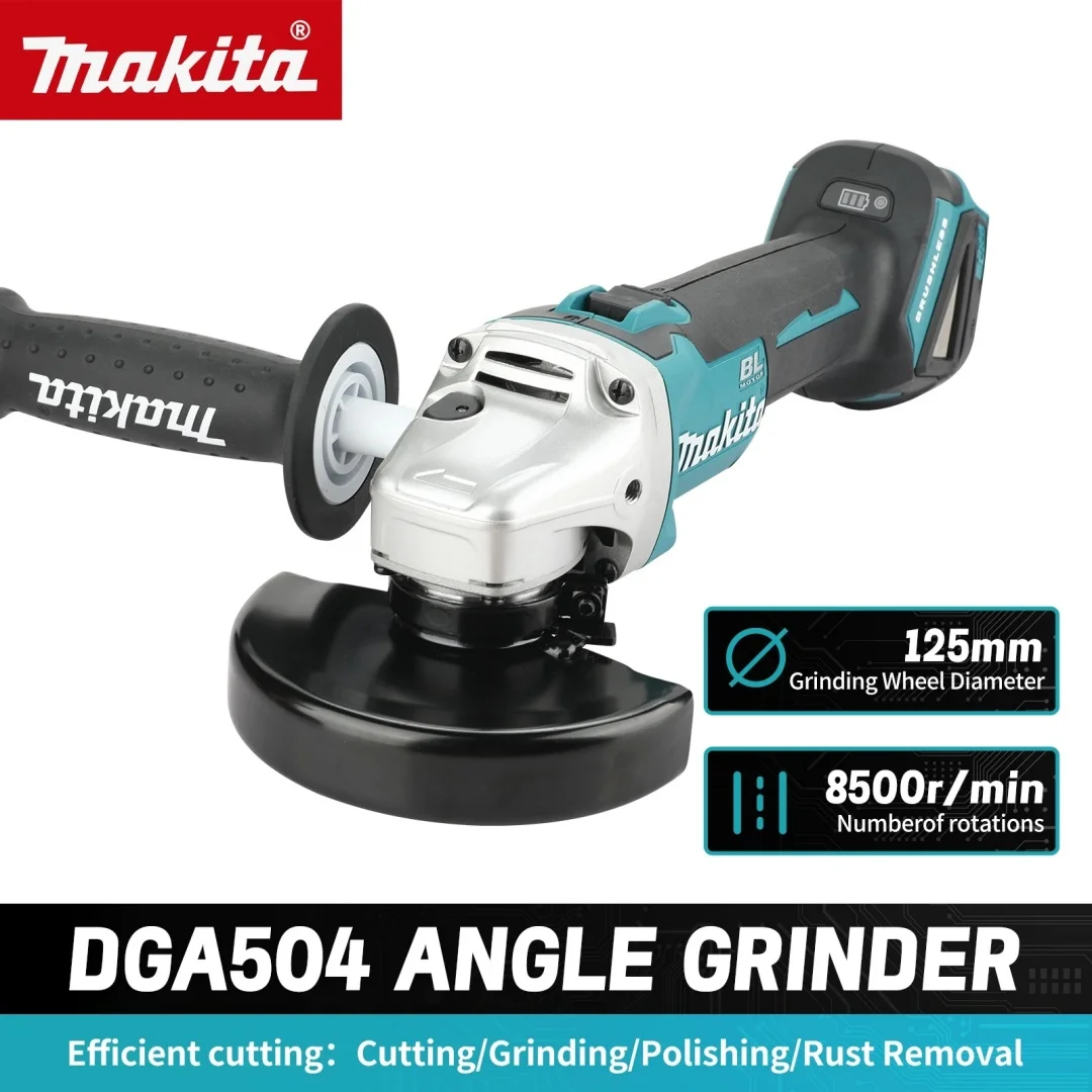 makita-dga404-18v-brushless-125mm-polishing-and-high-power-cutting-machine-lithium-ion-cordless-electric-tools