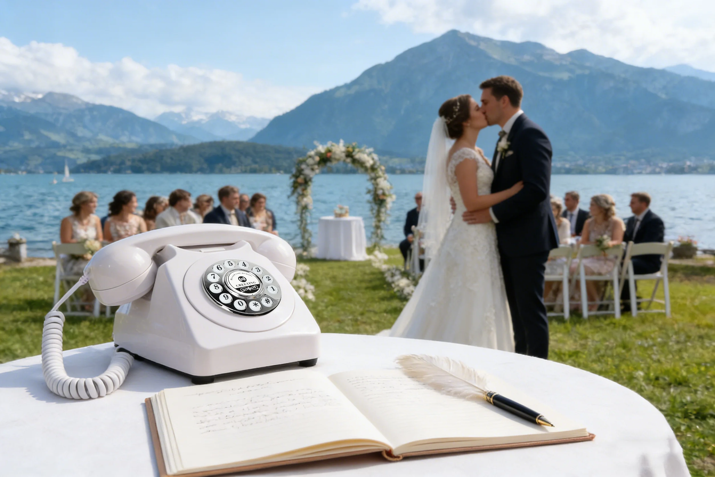 Audio-Nachrichtenbuch Telefon Hochzeitsgäste Sprachgrußbuch Bankett Sprach-Check-in Nachrichten-Telefon Geburtstagsfeier Feier – Detail 7