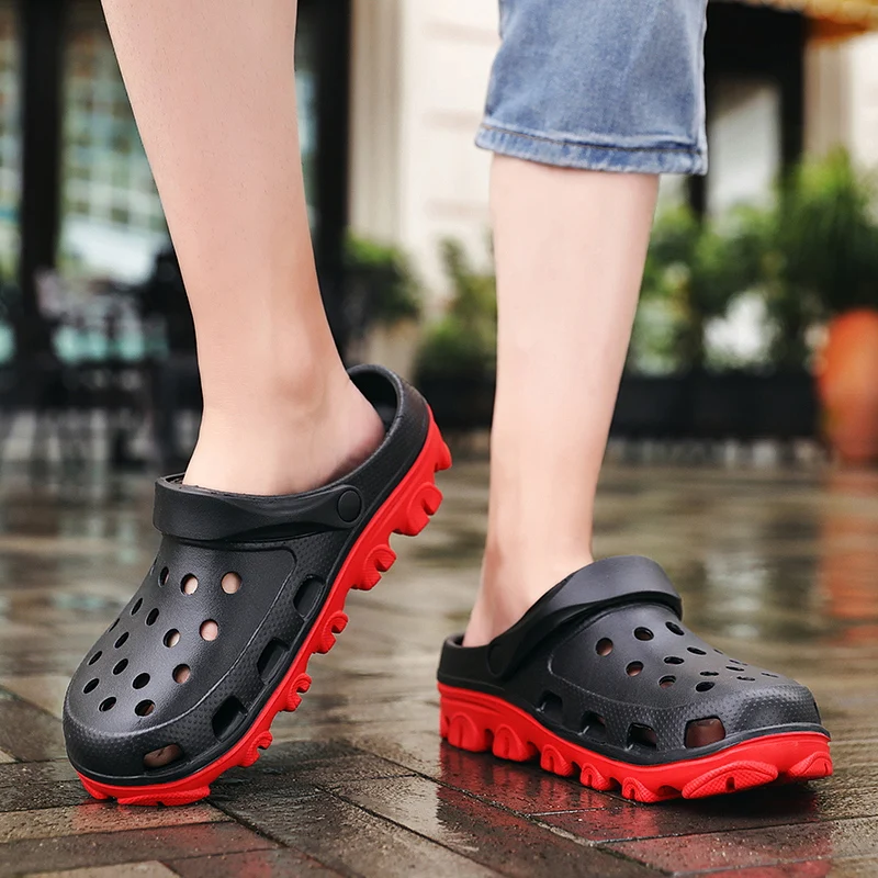 36-51 New Summer women Sandals Indoor Outdoor Couples Casual Shoes Fashion Baotou Beach Sandals Clogs Comfort Home Soft Slippers