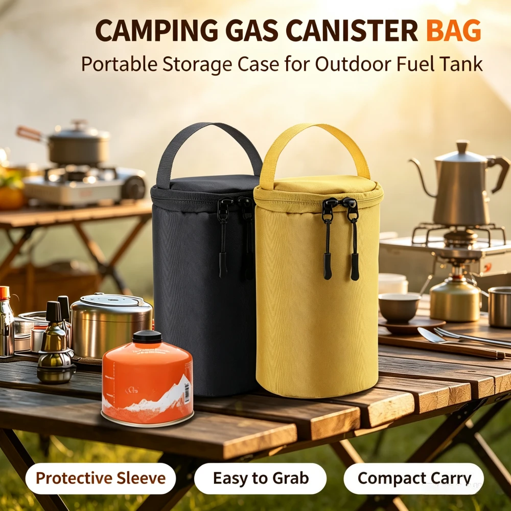Camping Gas Tank Storage Bag Portable Anti-collision Storage Bag Outdoor Gas Tank Protection Bag Tank Storage Bag Outdoor Tools
