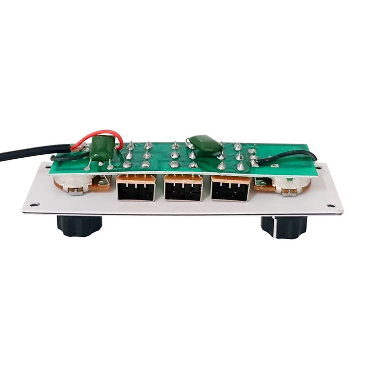 A79G Wired Alloy Control Line Plate with Knobs Violin Bass Guitar Replacement Parts