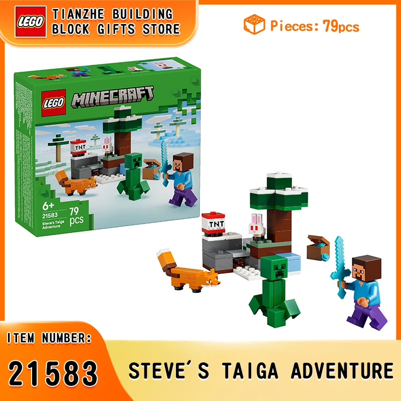 

Конструктор LEGO Minecraft 21583 «Приключения Стива в тайге» — подарок на Новый год