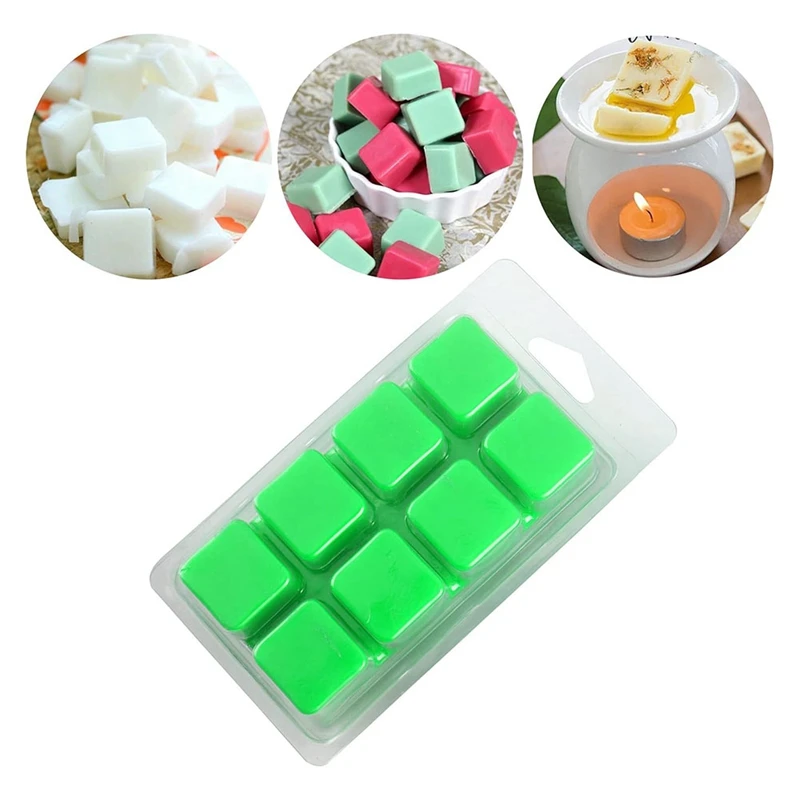 Wax Melt Containers-8 Cavity Clear Empty Plastic Wax Melt Molds-25 Packs Clamshells For Tarts Wax Melts.