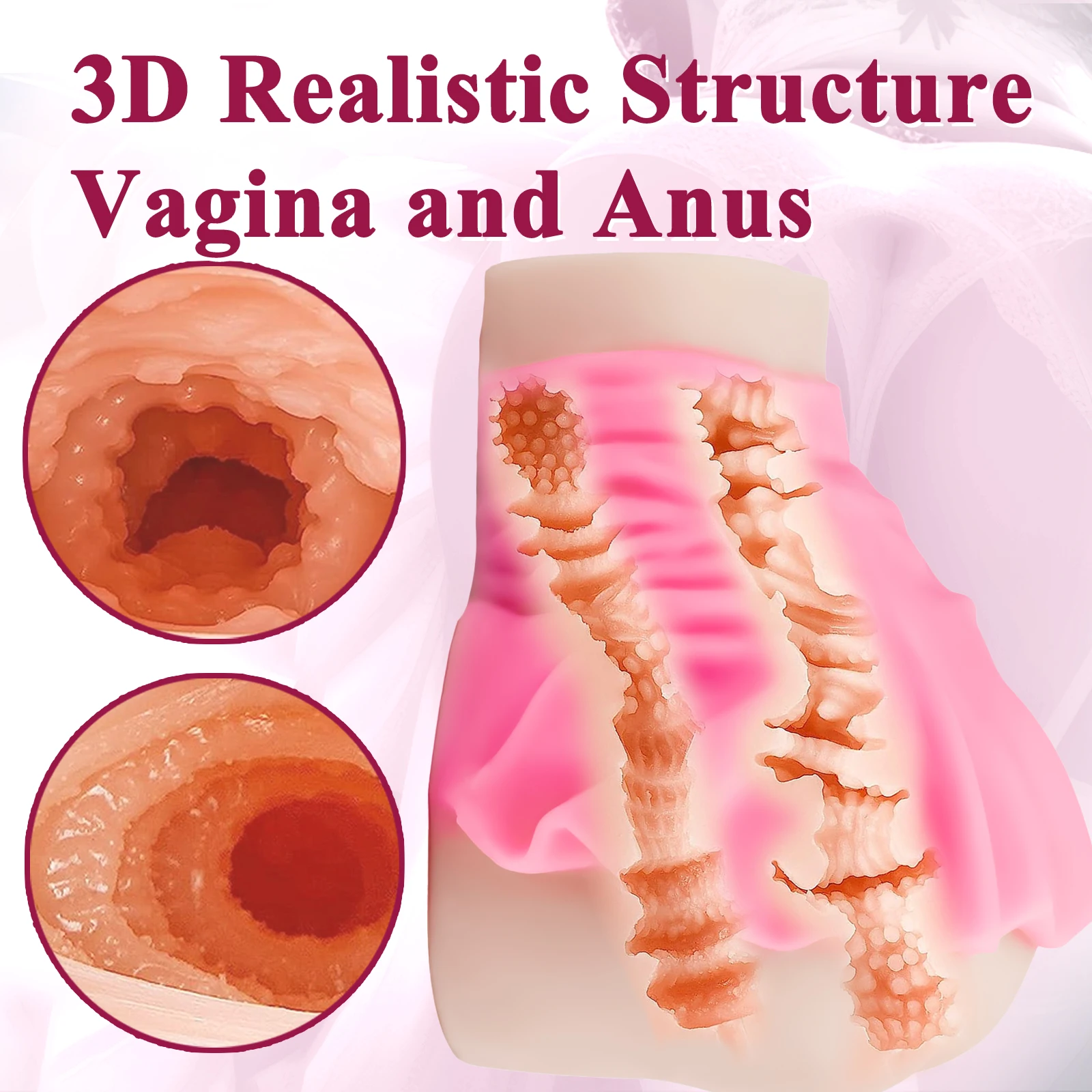 3D พ็อกเก็ตหีเพศของเล่นชาย Masturbators ที่สมจริงผู้ใหญ่ของเล่น Sex ตุ๊กตา Stroker ช่องคลอด Anal Sex toy