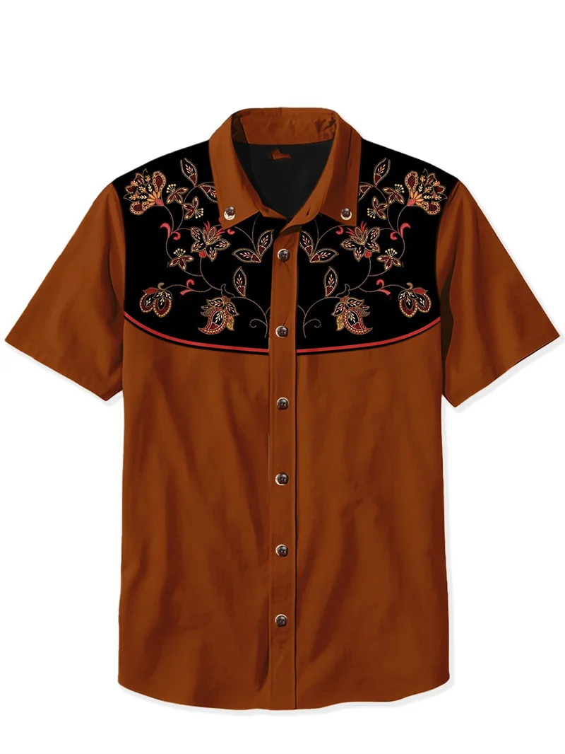 Men's Shirts Summer Casual Fashion Short Sleeved Shirts Mens Hawaiian Shirts Casual Clothing Camisas De Hombre Elegantes De Lujo