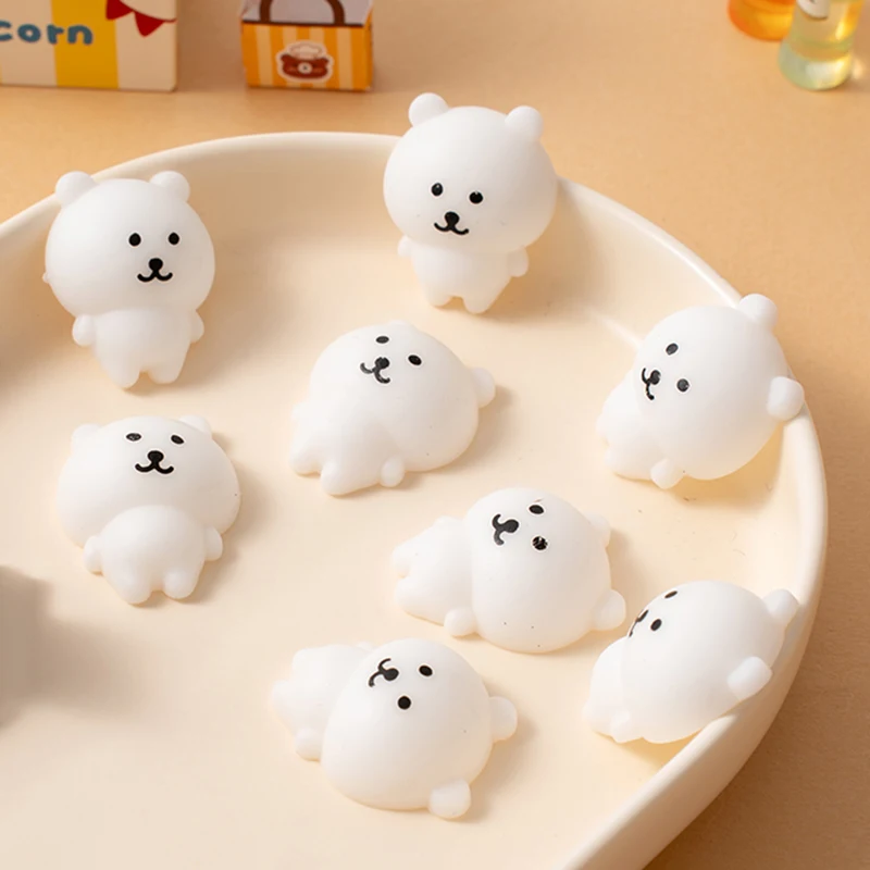 Schattige Beer Mochi Squishy Squeeze Anti Stress Speelgoed Cartoon Squishy Tabas Fidget Decompressie Squish Party Favor Kid Verjaardagscadeau