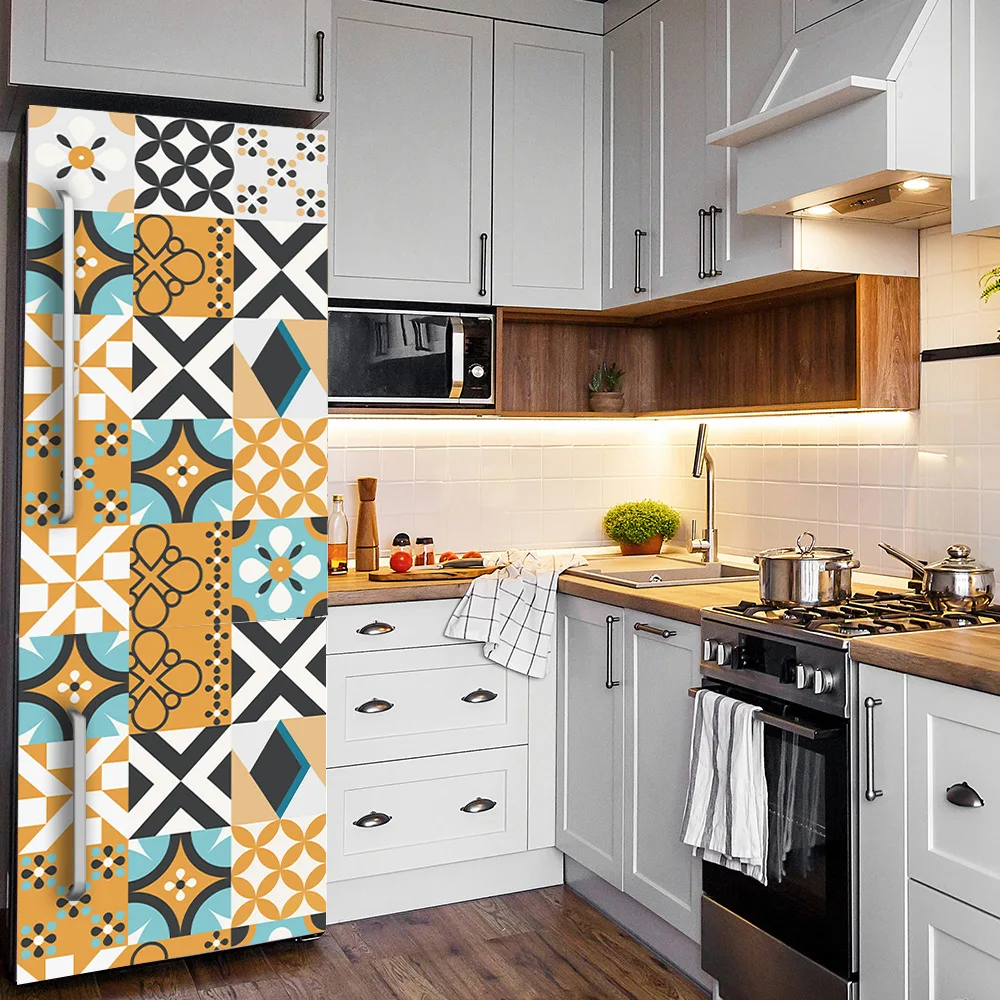 

Funlife Self Adhesive Fridge Door Furniture Stickers Film Waterproof Wallpaper Roll For Kitchen Bar Cabinet Vinyl Contact Paper