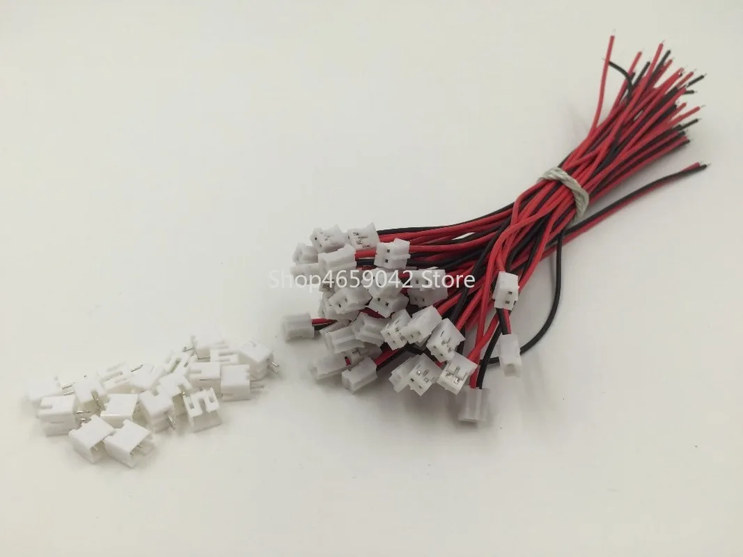 20 set Mini Micro JST 2.0 PH 2-Pin konektor steker dengan kabel 100MM