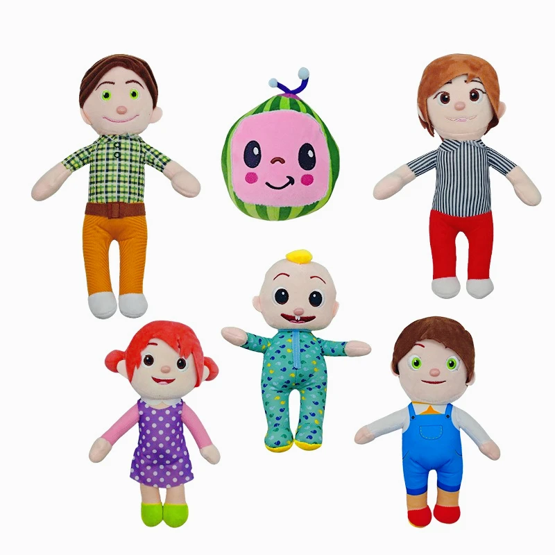 Nuevo y Popular Peluche Kawaii de Cocomelon, Juguete de Peluche de Sandía, Personajes de Anime de la Familia Jojo: Papá, Mamá, Hermana, Hermano, Peluche Suave para Regalo