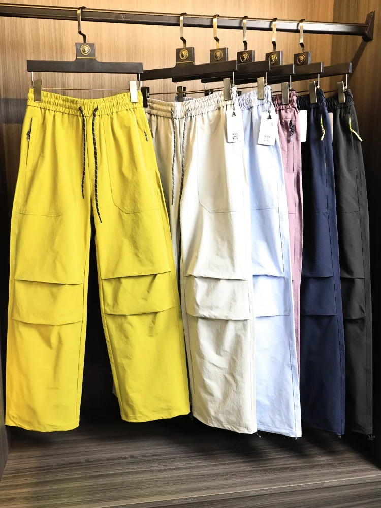 

Men's Casual Straight Leg Work Pants Spring Outdoor Waterproof Lightweight Soft Comfortable Fit Polyester Fiber