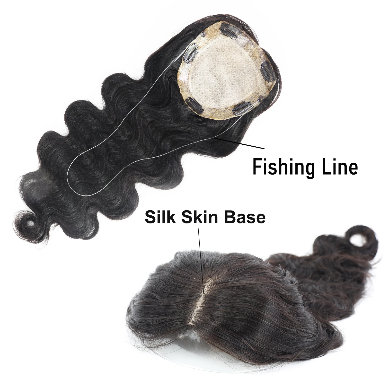 

Накладка для волос на шелковой основе с невидимой леской, имитирующая натуральный рост волос, 150% плотность, двойная вытяжка, натуральные бразильские человеческие волосы Реми, парик-накладка