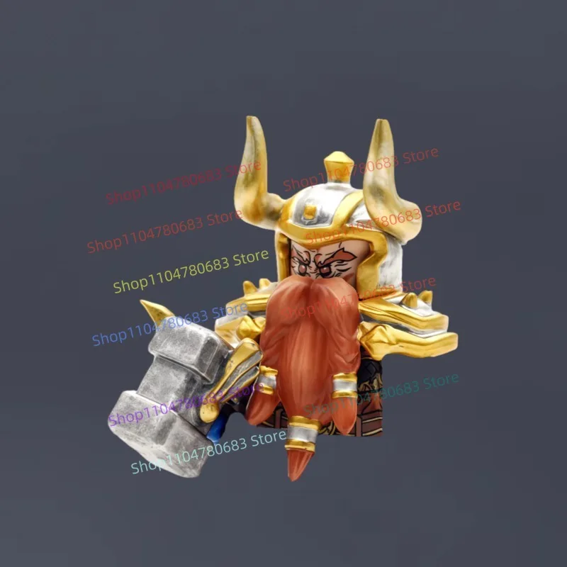 

MOC Building Blocks Battle Dwarf Mini Action Figure Assembly Model Display Anime Cartoon Decorative Toy Holiday Gift Collectible