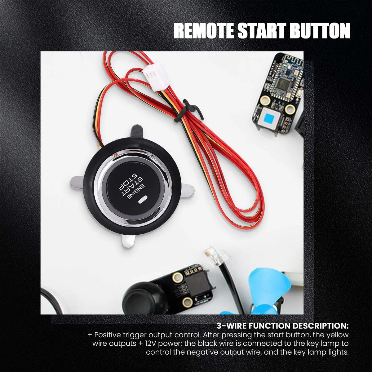 

Durable Universal Car Keyless Remote Start/Stop Entry Push Button Car Part