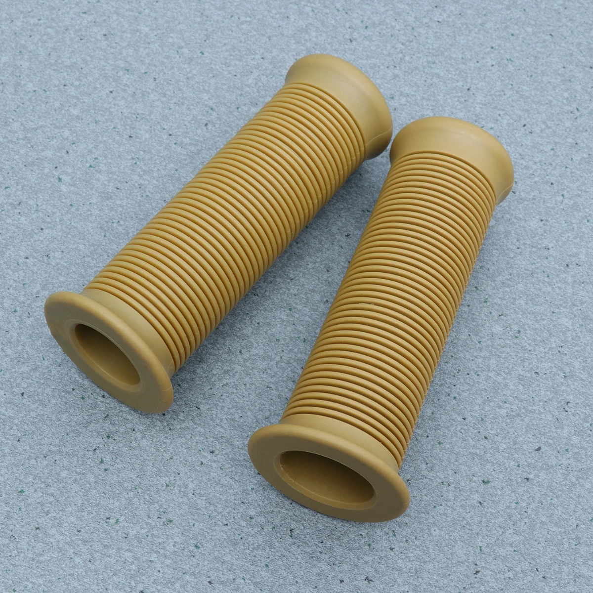 

Motorcycle Grips Handlebar Covers Light Brown Cycling Bike Threaded Universal ShockAbsorbing NonSlip TPR Rubber 25mm 28mm