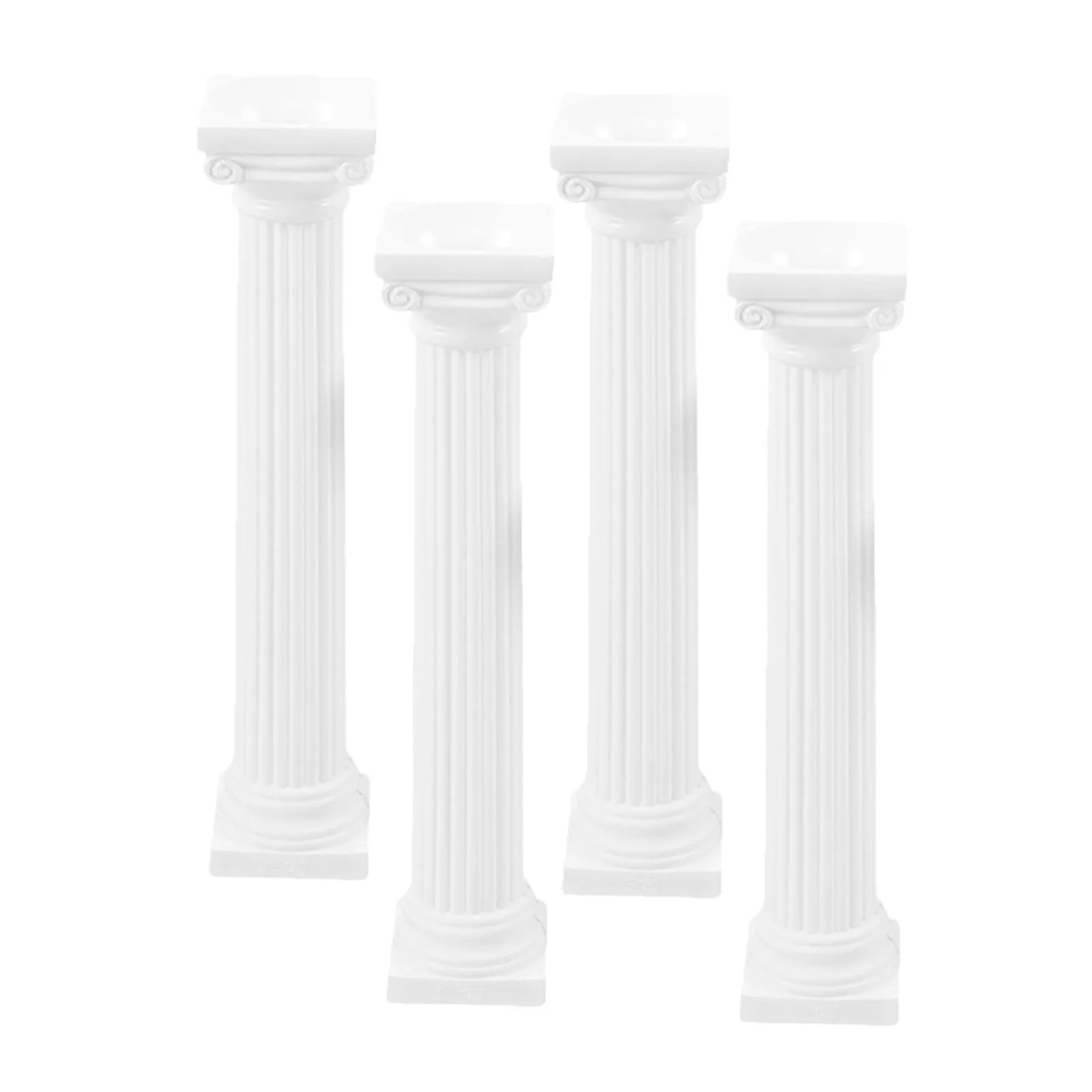 4Pcs Roman Pillar Statue Miniature Decorative Column for Wedding Party DIY Home Garden Entry Way Photo Prop Sand Table