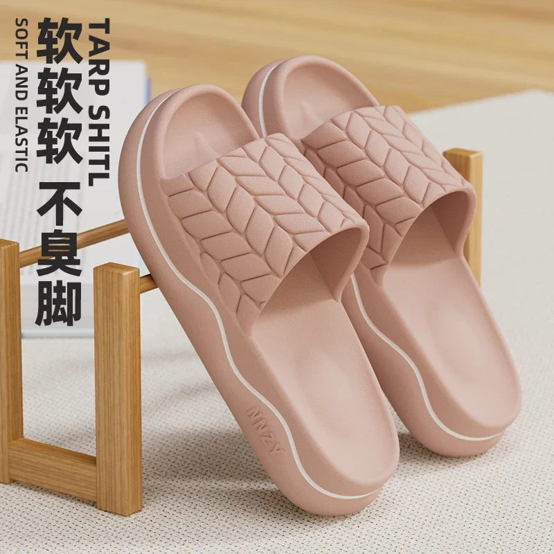 Women Summer Thick Sole Anti-slip Slippers Men Home Indoor Outdoor Beach Sandals Fashion Ladies Cloud Shoes