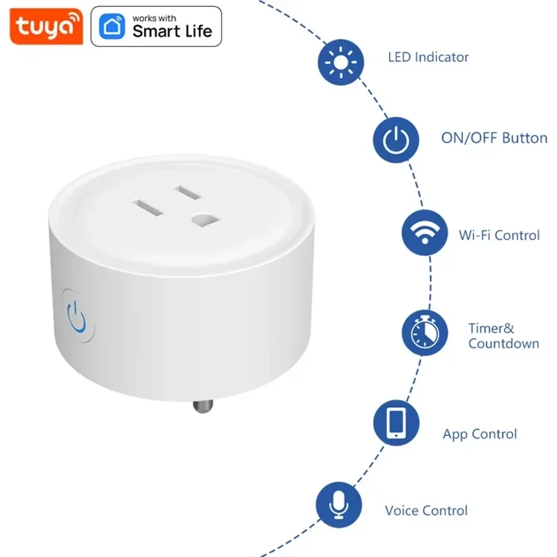 FARYLINK WiFi المكونات الذكية معايير الولايات المتحدة 10A معايير مأخذ (فيشة) ذكي توقيت التحكم الصوتي الحياة الذكية يعمل مع Alexa Google Home