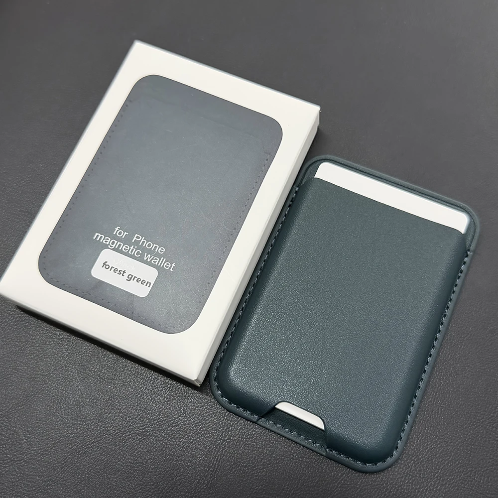 Luxuriöse MagSafe Magnetische Leder-Brieftaschenhülle für iPhone 17 16 15 14 13 12 Pro Max Plus Kartenhalter-Abdeckung Zubehör