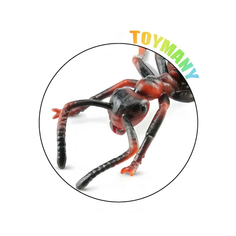Zabawki Toymany, owady, zwierzęta, dzikie zwierzęta, model gadu, symulacja owada, czerwony mrówka ognista, model zwierzęcia, mini figurki, zabawki, prezent dla dzieci
