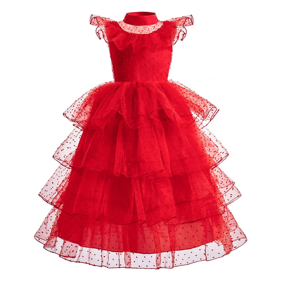 2026 Summer Girls Pink Peach Princess Dress Kids Elf Queen Dresses Costumes Child Christmas Birthday Party Barbi Cosplay Clothes - view 3