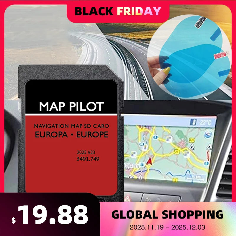 

for Mercedes Becker A B C E CLA CLS GLA GLK class Vehicle Update Navigation 2023 Europa map GPS SD Card 8GB Sat Nav