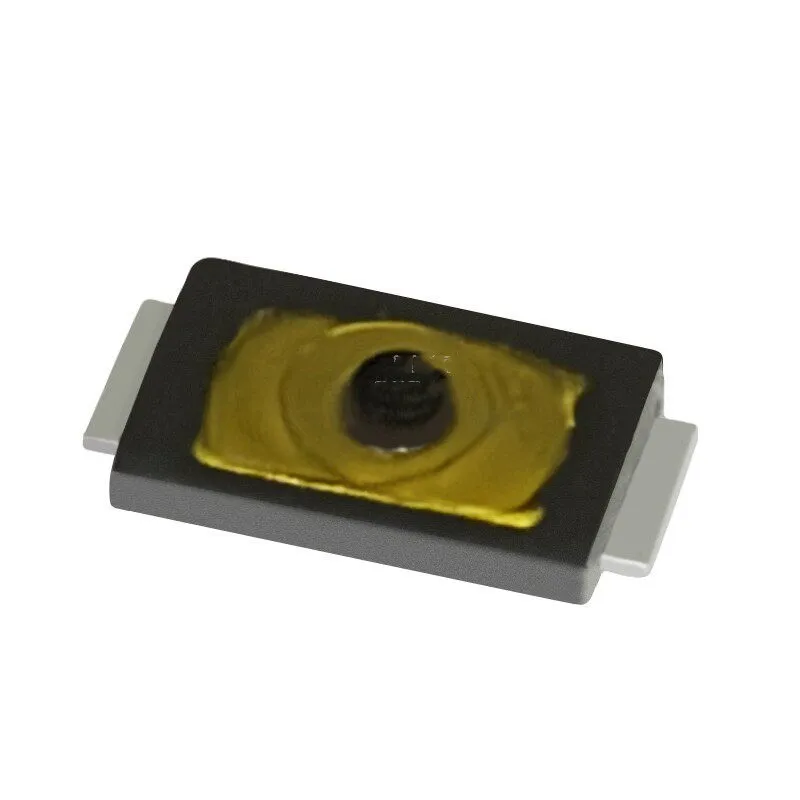 100PCS 2×3×0.6mm SMD Ultra-Thin Tact Switch Membrane Key, 2 Pins, 3×2×0.65mm Flat Pins with Dot-type Waterproof Tab