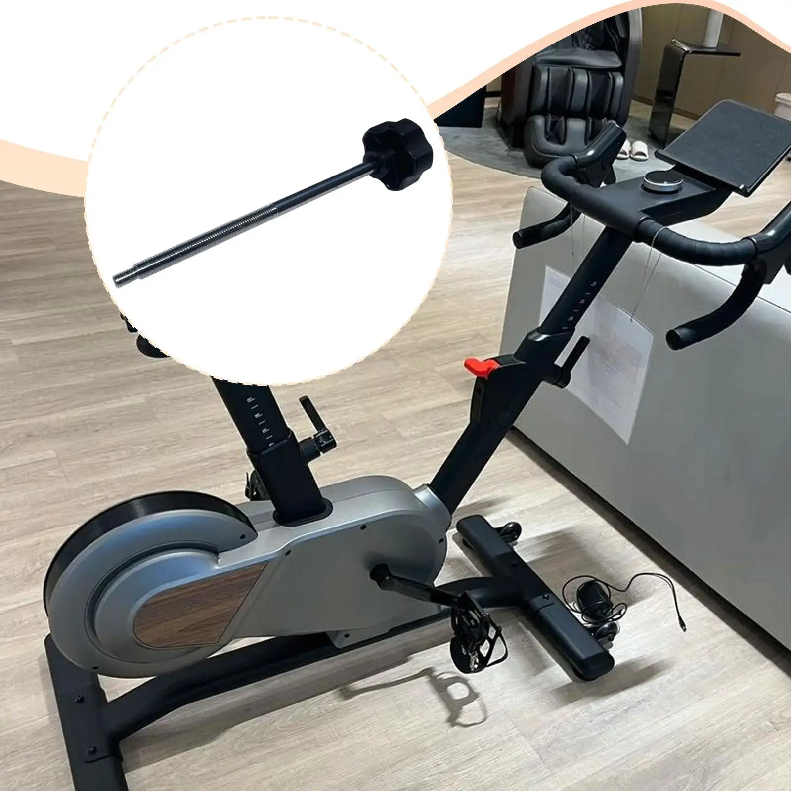 

Рычаг тормоза для велотренажера, усиленный, для домашнего использования, с регулировкой сопротивления M10, черные аксессуары для спортзала