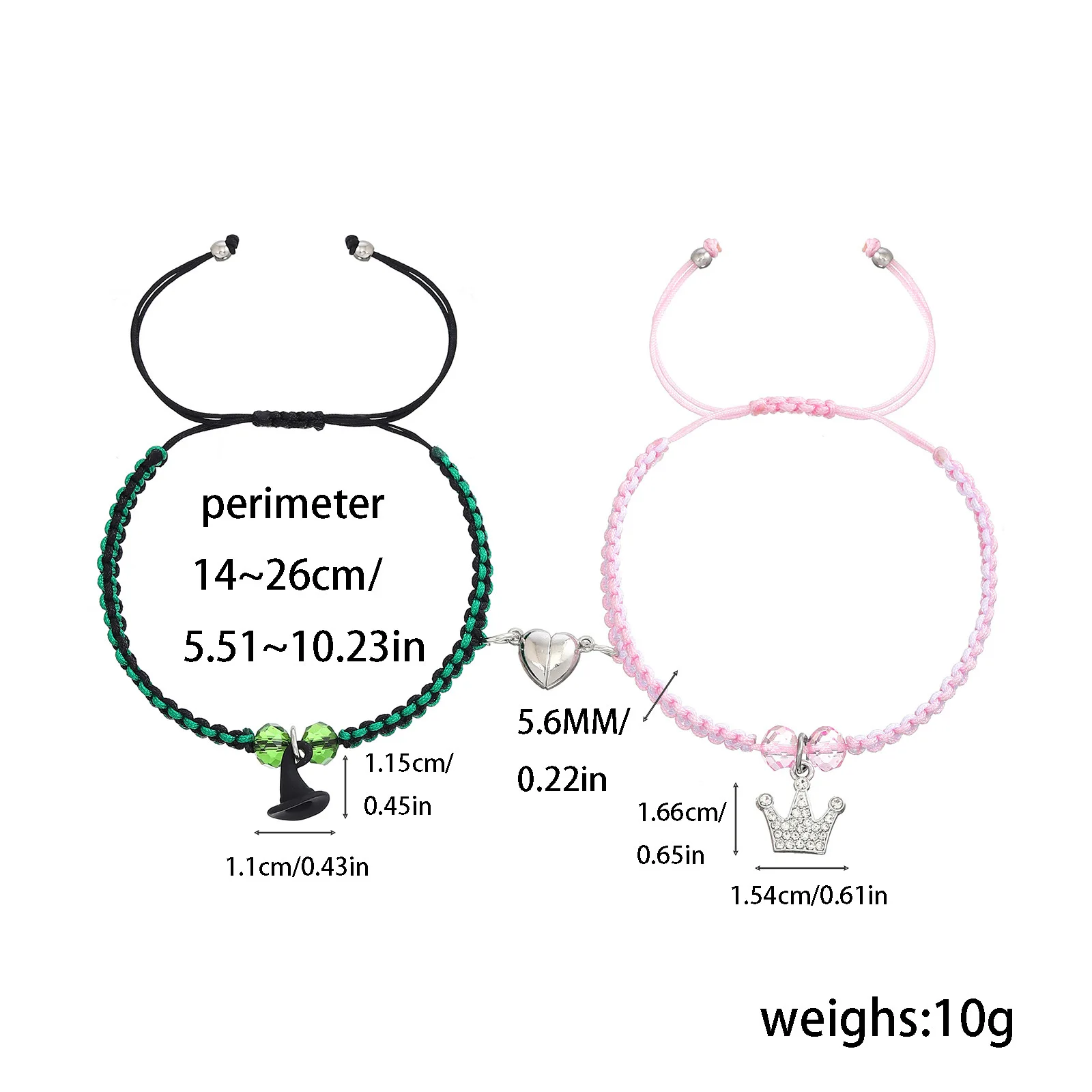 Neues Design Magic Stick Hut Krone passende Armbänder für Frauen Mode handgefertigte Perlenarmbänder BFF Freundschaftsschmuck Geschenke – Detail 10