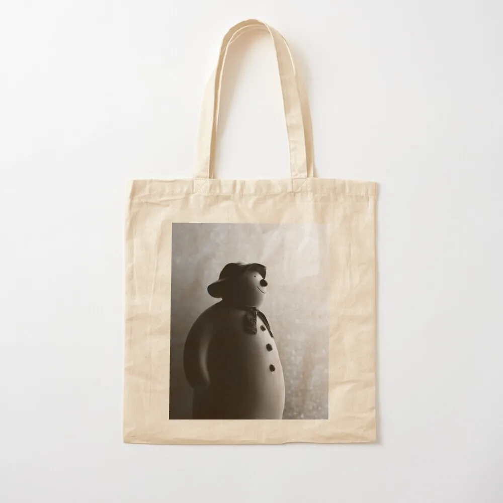 Black & White Christmas Photograph The Snowman Raymond Briggs Tote Bag women bag Women bags canvas tote bags