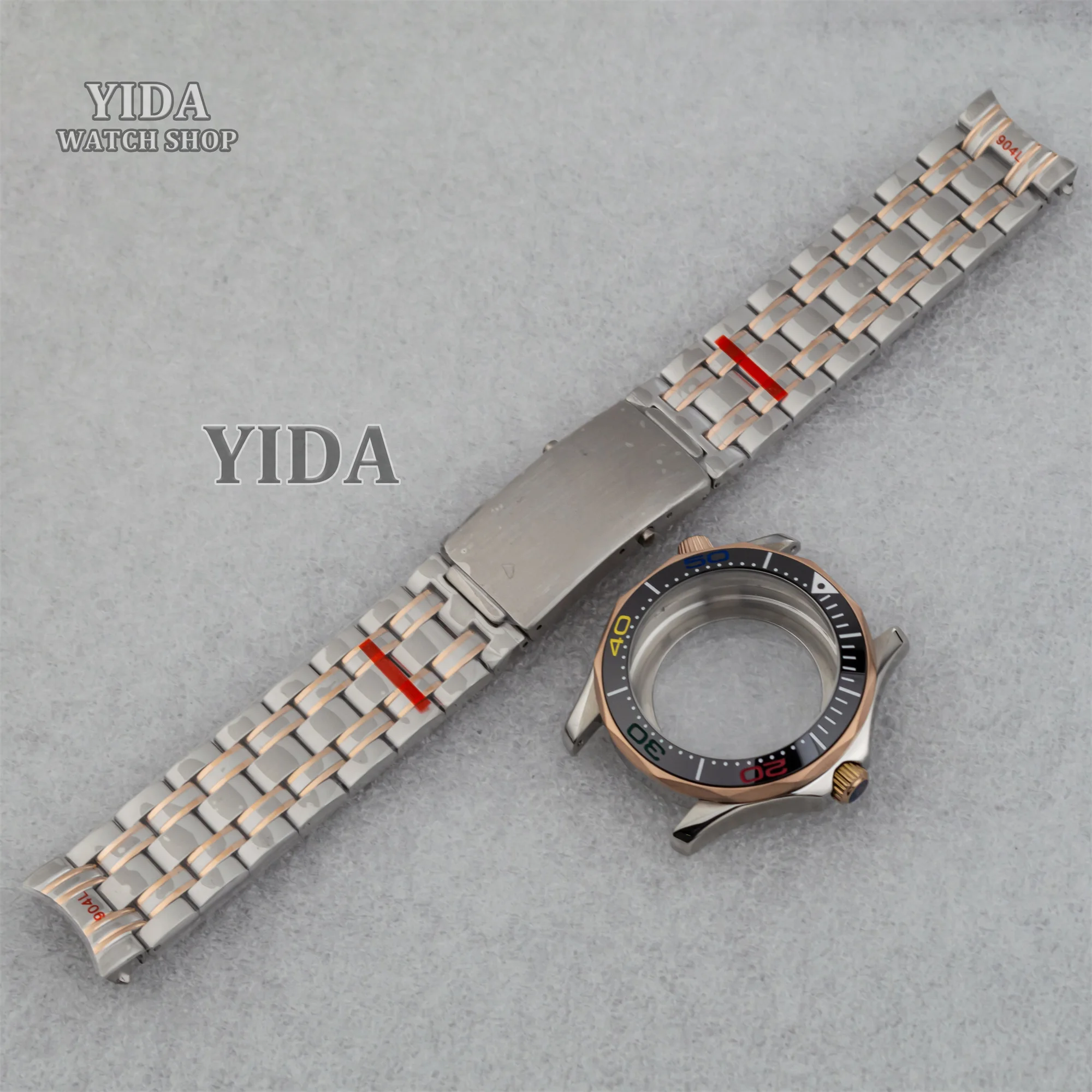 

for Seamaster 300 Case Watch Parts 10ATM Waterproof NH35 Case 316L Stainless Steel Bracelet fit NH36 Movement MOD Replacements