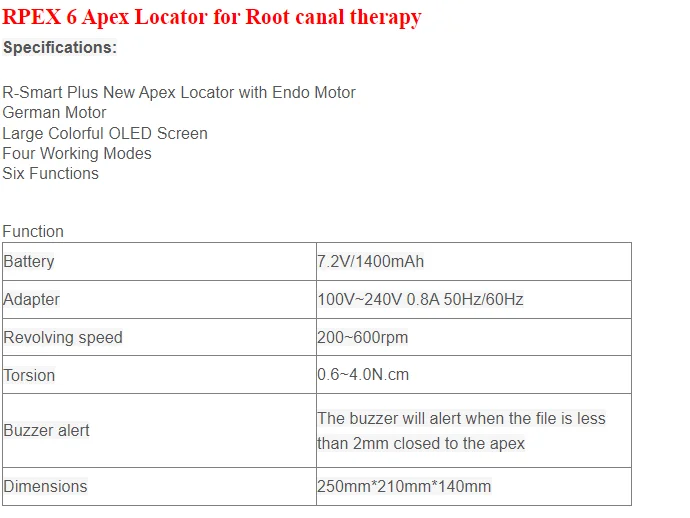 Intelligent locator root canal motor all-in-one machine