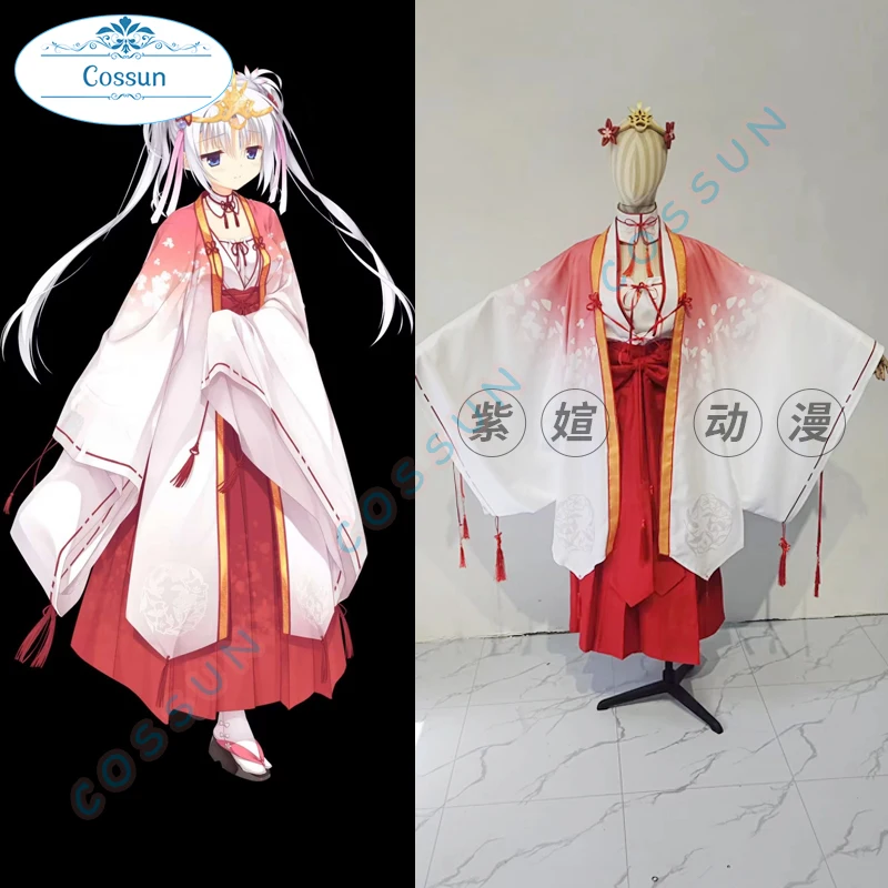 [Customized] Tomotake Yoshino Cosplay Costume Senren*Banka Kimono Dress Uniforms Halloween Party Outfit Unisex New