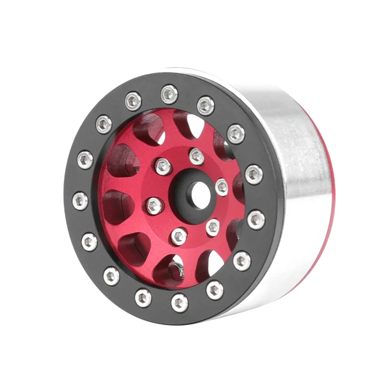 4 قطعة 1.55 بوصة عجلة معدنية نموذج قطع غيار السيارات ل محوري SCX10 شبح TRX4 TRX6 D90 1/10 RC الزاحف سيارة