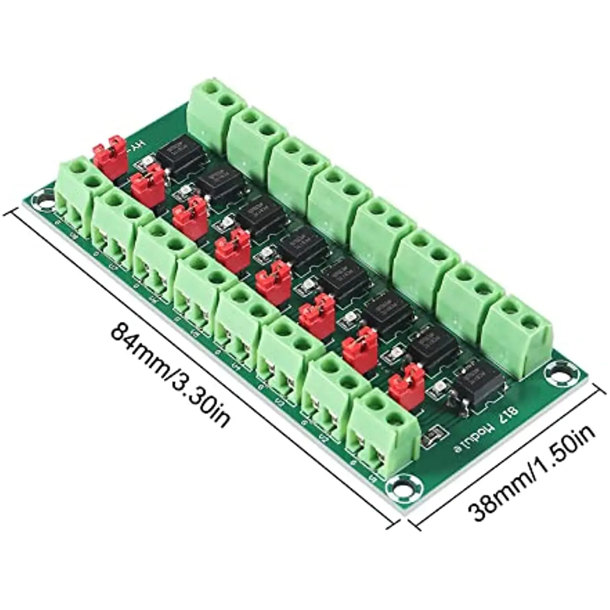 8CH Optocoupler PC817 8 Channel Isolation Board Voltage Converter Adapter Module 3.6-30V Driver Photoelectric Isolated Module
