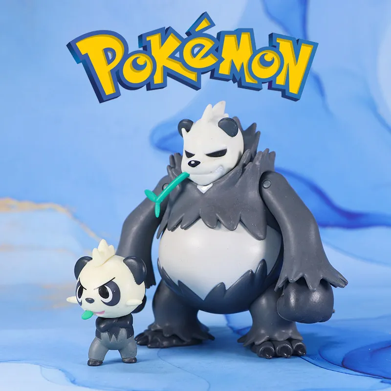 Genuine WCT Pancham & Pangoro Figures Pokemon Anime Collectible Model Toys - view 2