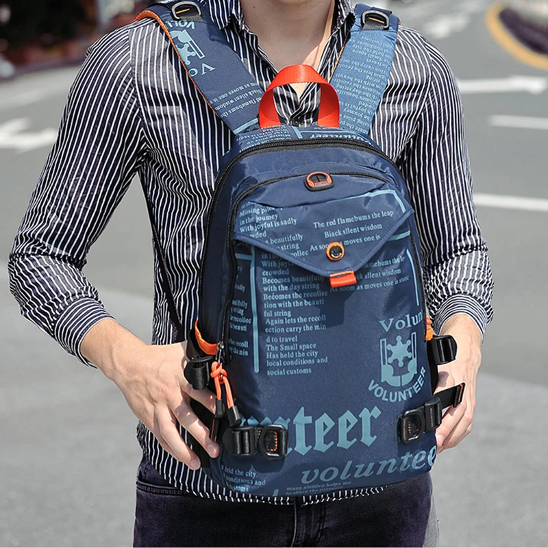 High Quality Waterproof Oxford Unisex Rucksack Travel Water Bottle Bags Daypack 14