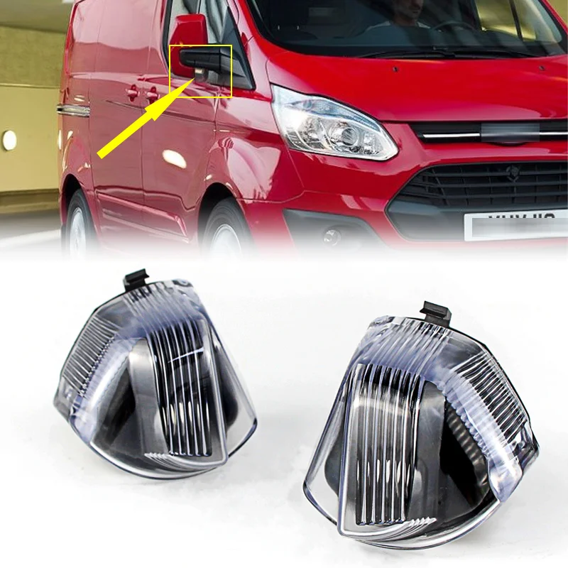 For Ford Transit Custom 2013-2016 2017 2018 2019 Tourneo 2012-2020 Auto Wing Door Side Rearview Mirror Light Signal Lamp Cover